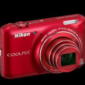 Nikon COOLPIX S6400 16MP Digital Camera with 4GB SDHC Card, Case, Charger, Cable